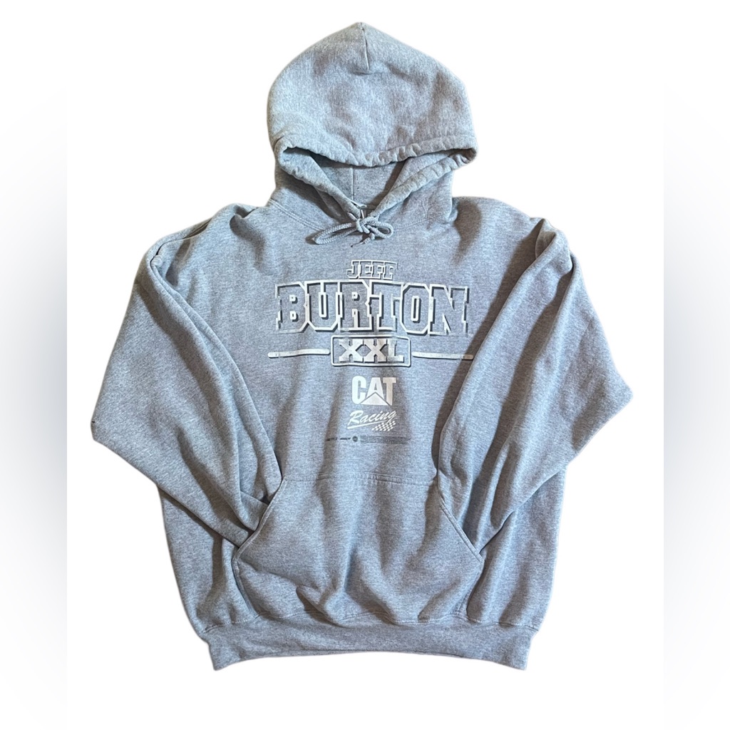 Rare! “Jeff Burton” Cat X Nascar Racing Hoodie Size Xl